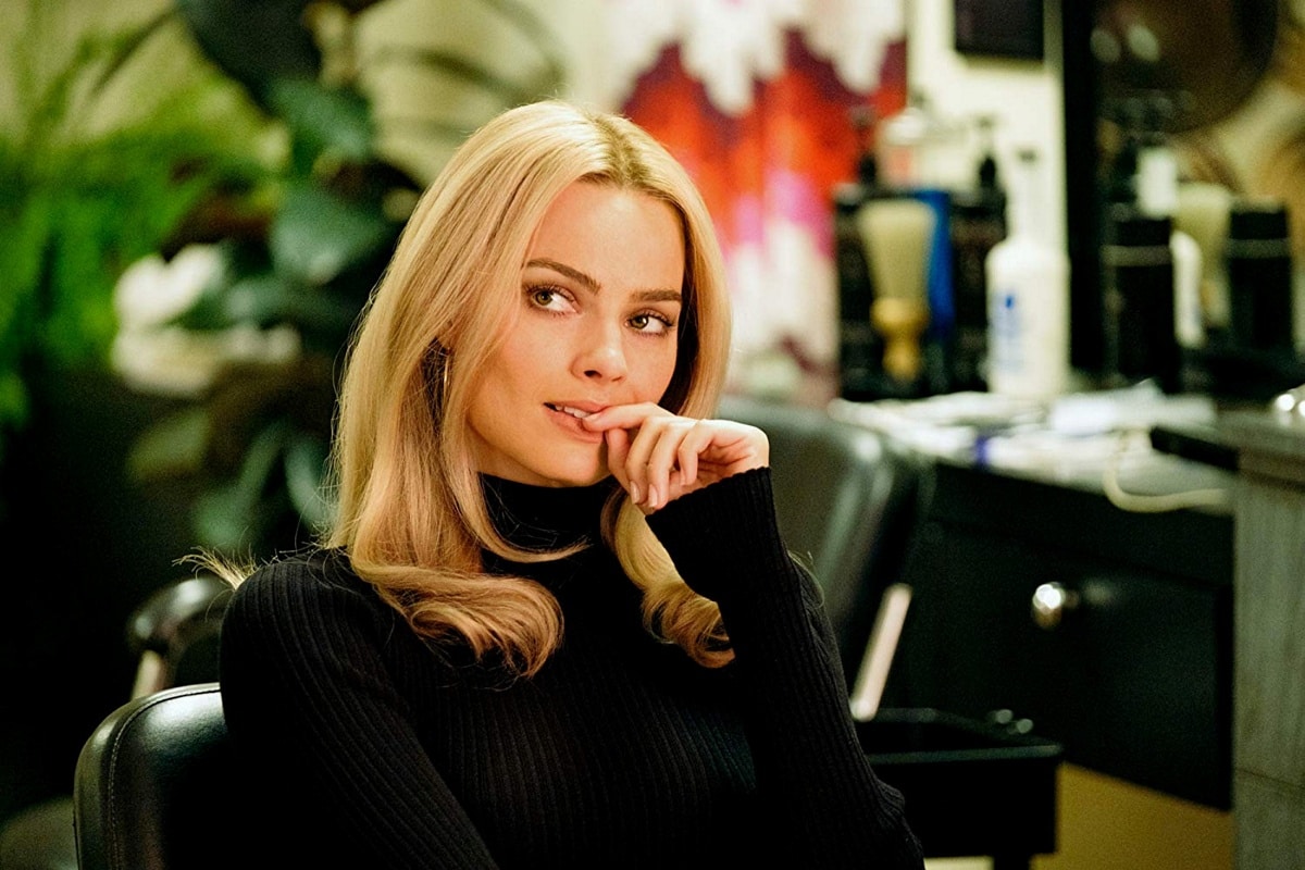 Margot Robbie portrays actress Sharon Tate with grace and subtle vulnerability in Quentin Tarantino’s 2019 film Once Upon a Time… in Hollywood, capturing the spirit of 1960s Hollywood