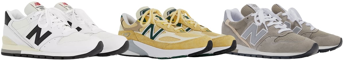 New Balance offers a dedicated Made in USA collection, containing a domestic value of 70% or more