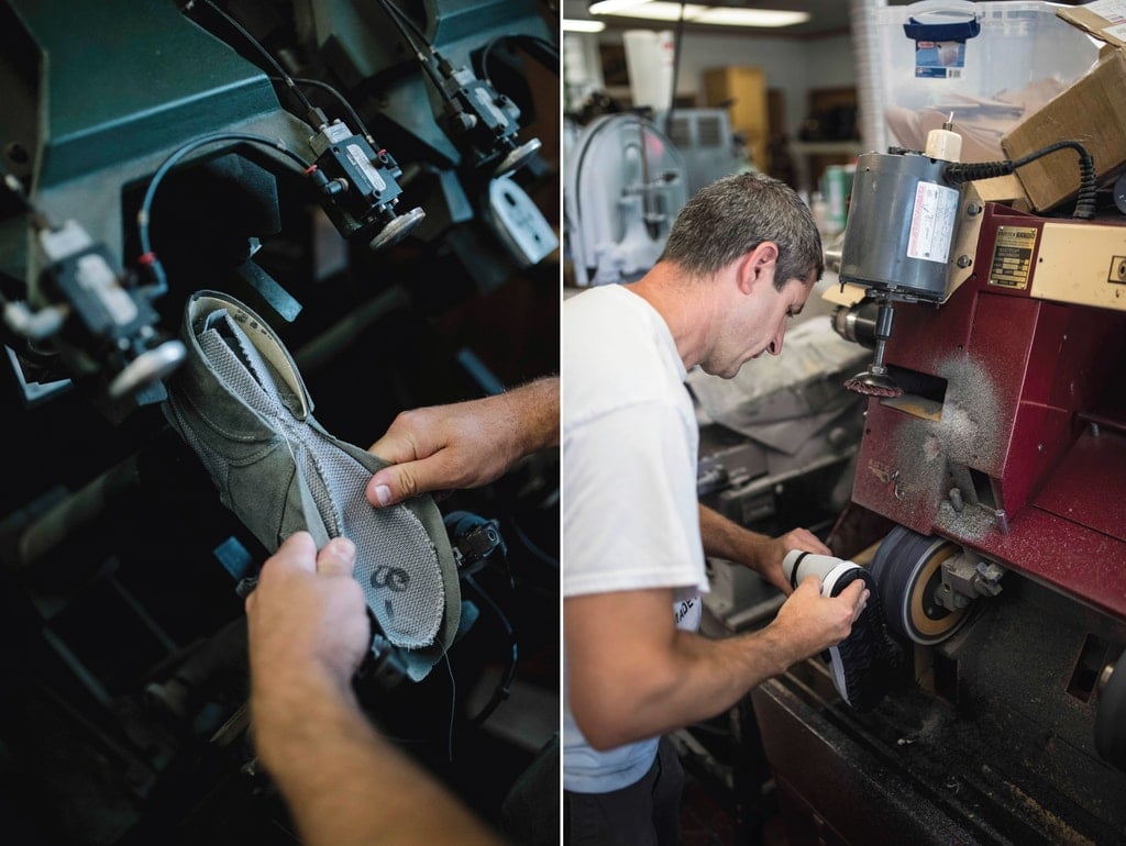 Purchasing sneakers that are "Made in the USA" helps support local manufacturers