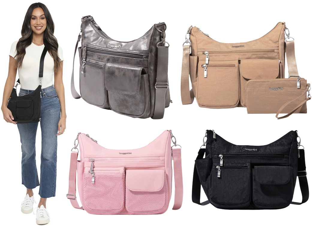 A multifunctional hobo-style bag, the Modern Everywhere features a detachable, adjustable strap, a convenient elastic key leash, and sustainably sourced PET lining