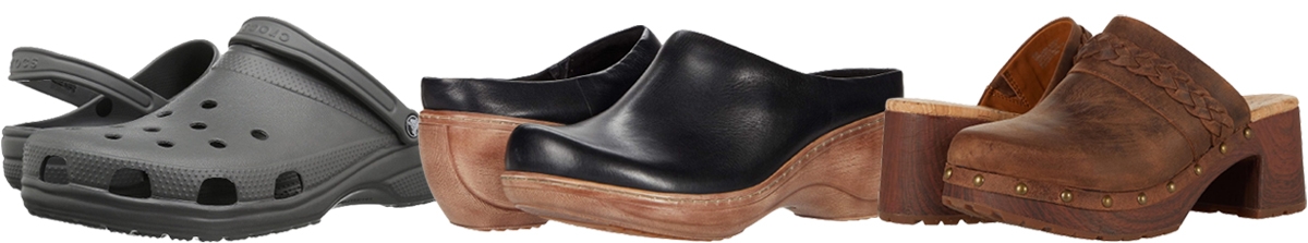 From utilitarian Crocs to sculptural leather and wooden-heeled clogs, this lineup proves comfort can be unapologetically stylish