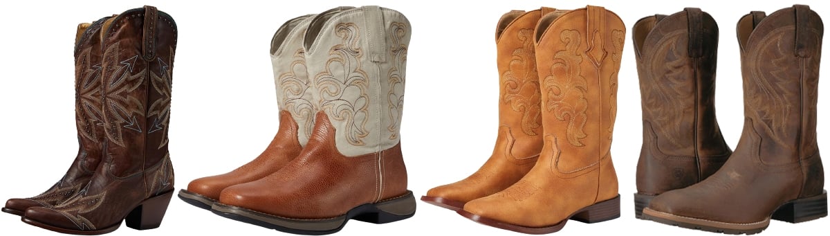 Western boots ride high this season — from classic brown leather to two-tone and sand-hued designs, each pair channels rugged elegance with a modern twist