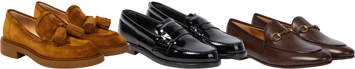 Loafers redefine polished comfort — from retro tassel and glossy patent designs to timeless horse-bit silhouettes that move effortlessly from boardroom to brunch