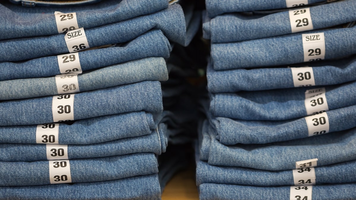 Jeans sizes can vary between brands and regions, and they are typically represented using a combination of numbers and sometimes letters