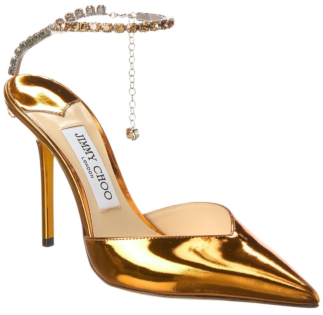 Jimmy Choo Saeda Pump in Gold