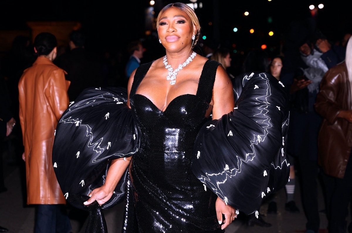 Serena Williams wearing diamond jewels from David Yurman for added sparkle to her look