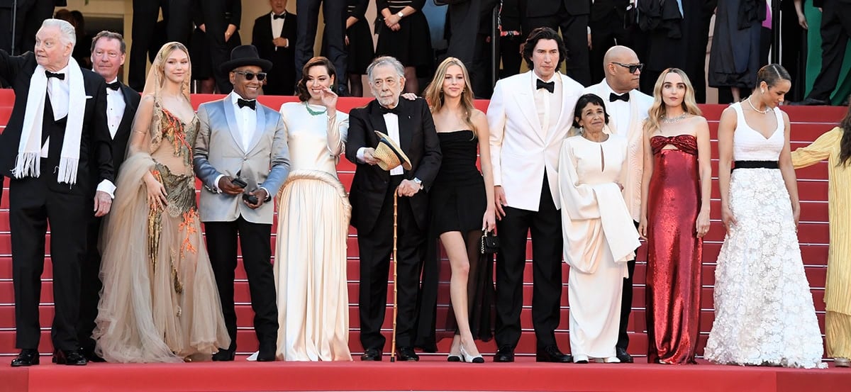 Director Francis Ford Coppola and the cast of Megalopolis attend the Cannes Film Festival premiere of their epic sci-fi drama movie