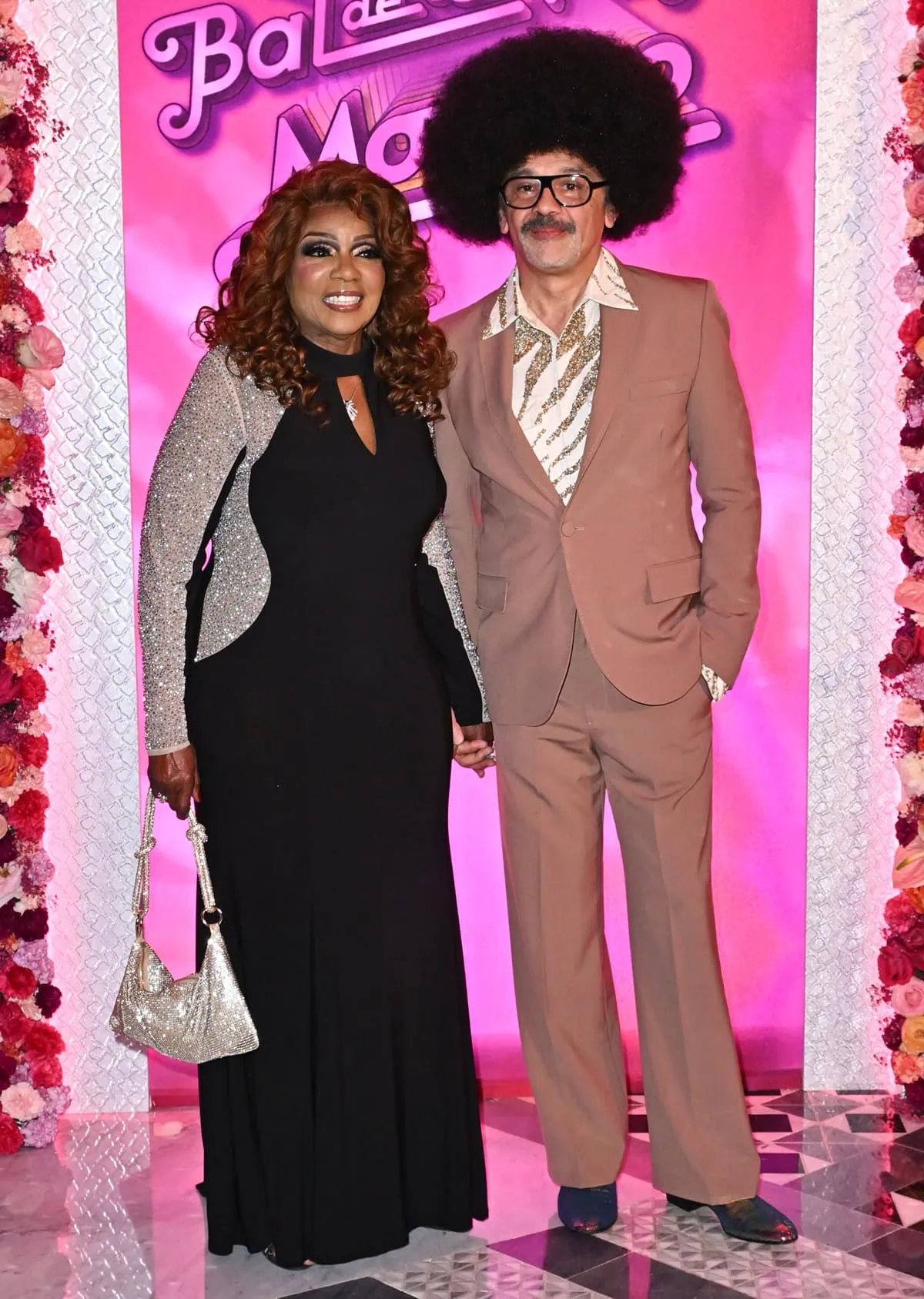 Gloria Gaynor and Christian Louboutin attend the 2024 Rose Ball in Monaco on March 23, an annual gala supporting the Princess Grace Foundation