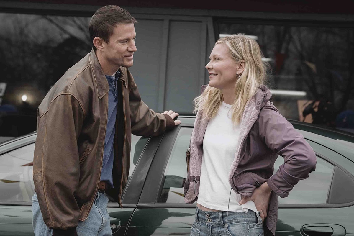 Channing Tatum and Kirsten Dunst star together in the biographical crime comedy Roofman