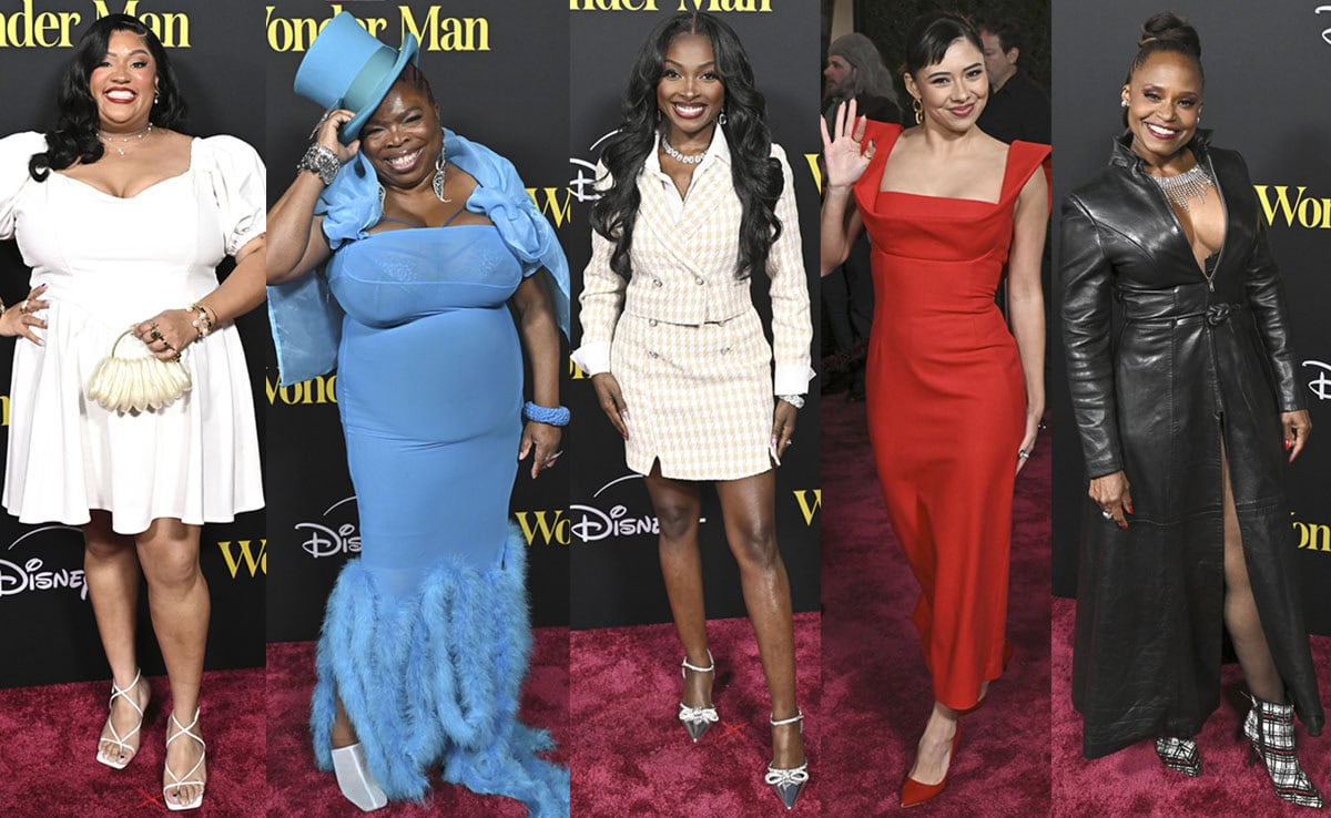 X Mayo, Shola Adewusi, Loren Lott, Xochitl Gomez, and Cassandra Creech step out in standout footwear at the launch event of Marvel Television’s Wonder Man at the TCL Chinese Theatre on January 22, 2026, in Hollywood, California