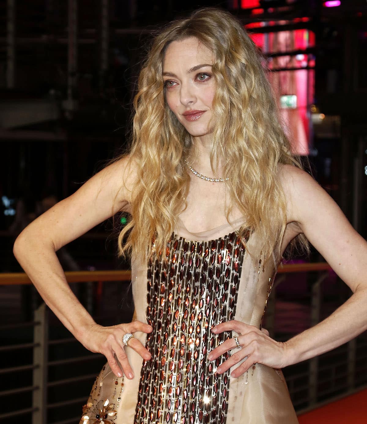 Amanda Seyfried styles her Berlinale Film Festival Prada outfit with Tiffany Co. jewels