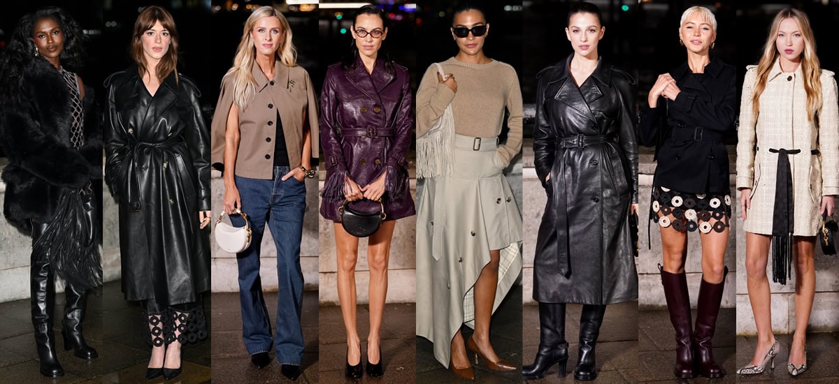 Boots and pumps set the tone at the Burberry Spring/Summer 2026 show during London Fashion Week at Old Billingsgate on February 23, 2026, in London, England
