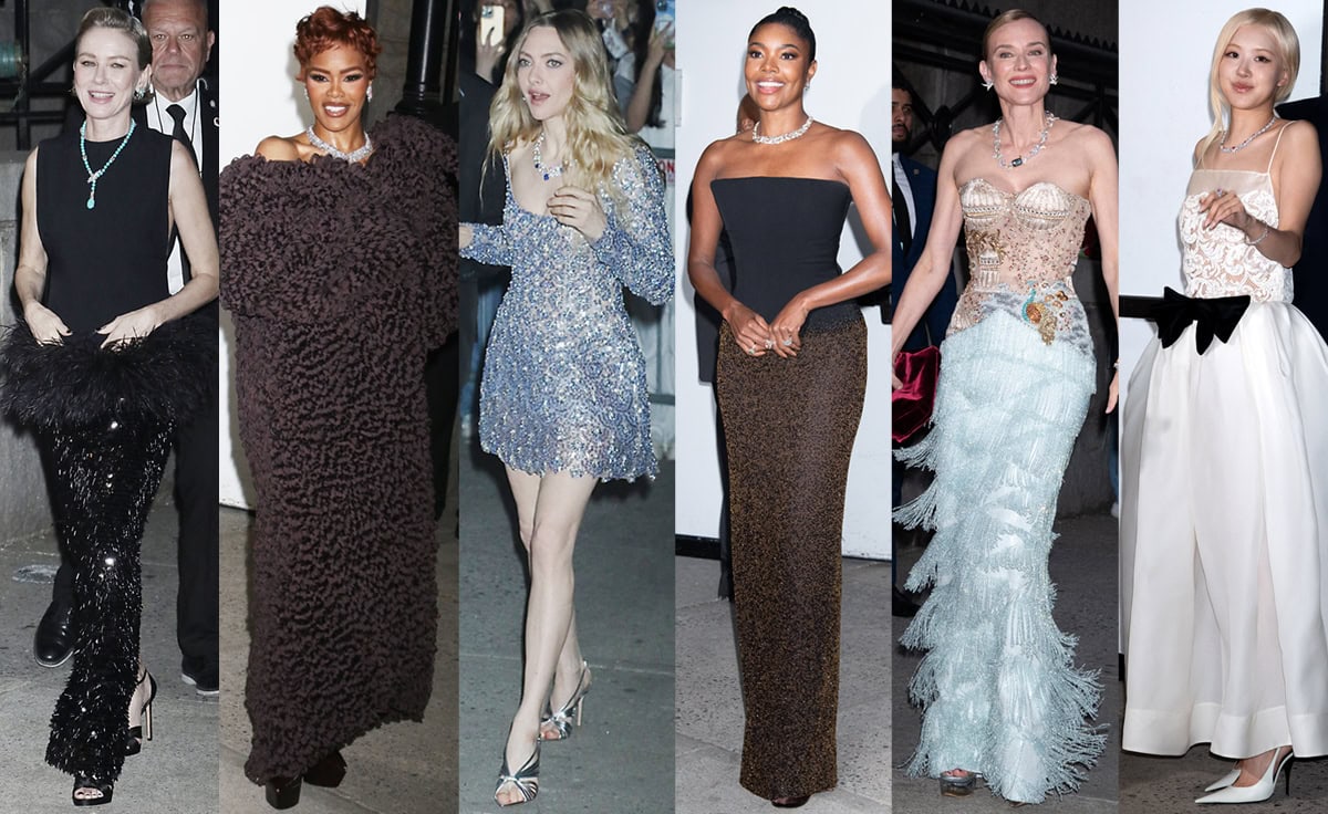 Naomi Watts, Teyana Taylor, Amanda Seyfried, Gabrielle Union, Diane Kruger, and Rosé bring high-jewelry glamour to life in statement gowns and elevated heels at Tiffany Co.’s Blue Book 2026: Hidden Garden launch at the Park Avenue Armory in New York City on April 16, 2026