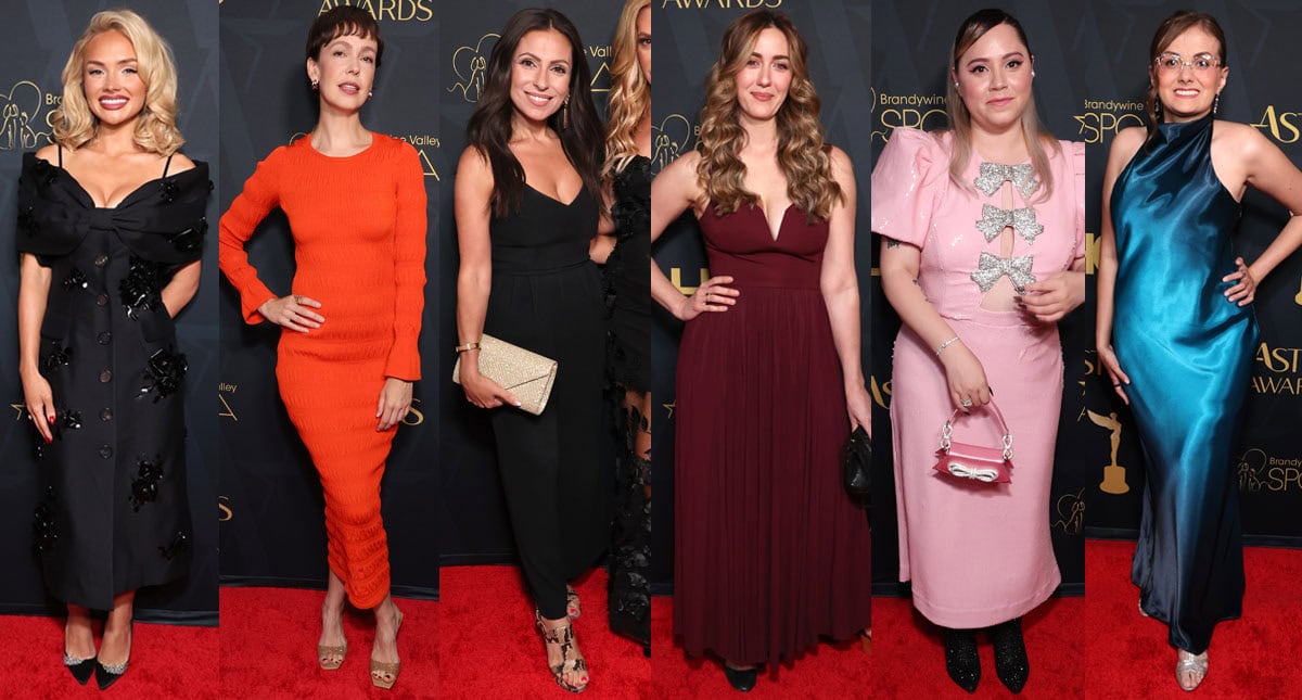 Natalie Alyn Lind, Brittany Allen, Nona Melkonian, Madeline Zima, Vivienne Medrano, and Tal Anderson bring sparkle and glamour to the 2026 Astra TV Awards red carpet held at the InterContinental